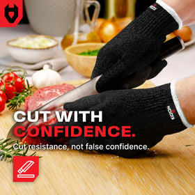 Ambidextrous NoCry gloves fit both hands for versatile use.
