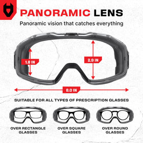 NoCry ANSI Z87.1-rated goggles withstand debris in busy environments.