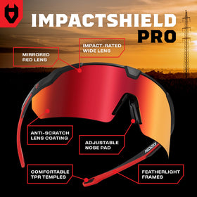 NoCry safety glasses show soft nose pad for comfortable all-day wear.