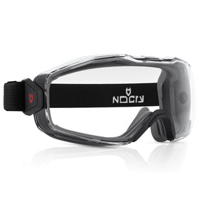 NoCry anti-fog goggles worn over eyeglasses provide clear sight with a secure seal.