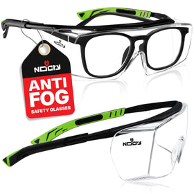 NoCry anti fog safety glasses designed to fit over glasses for clear vision
