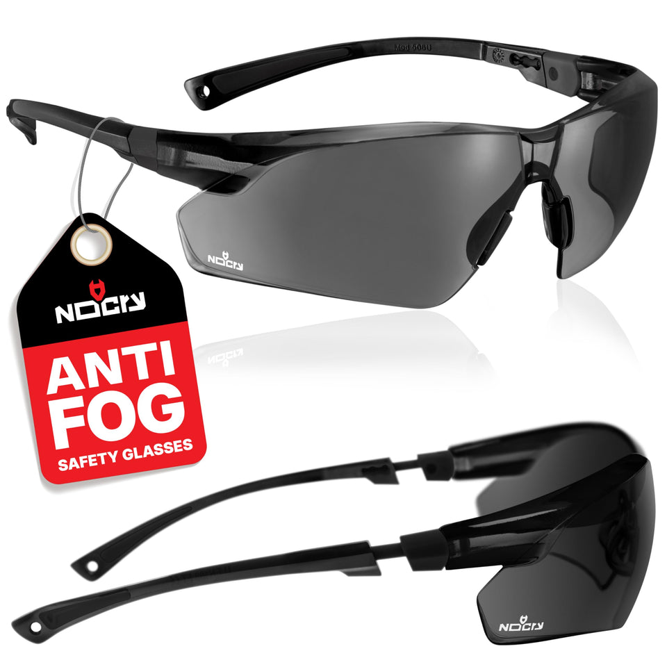 NoCry anti-fog sunglasses lens closeup showing fog-free clarity
