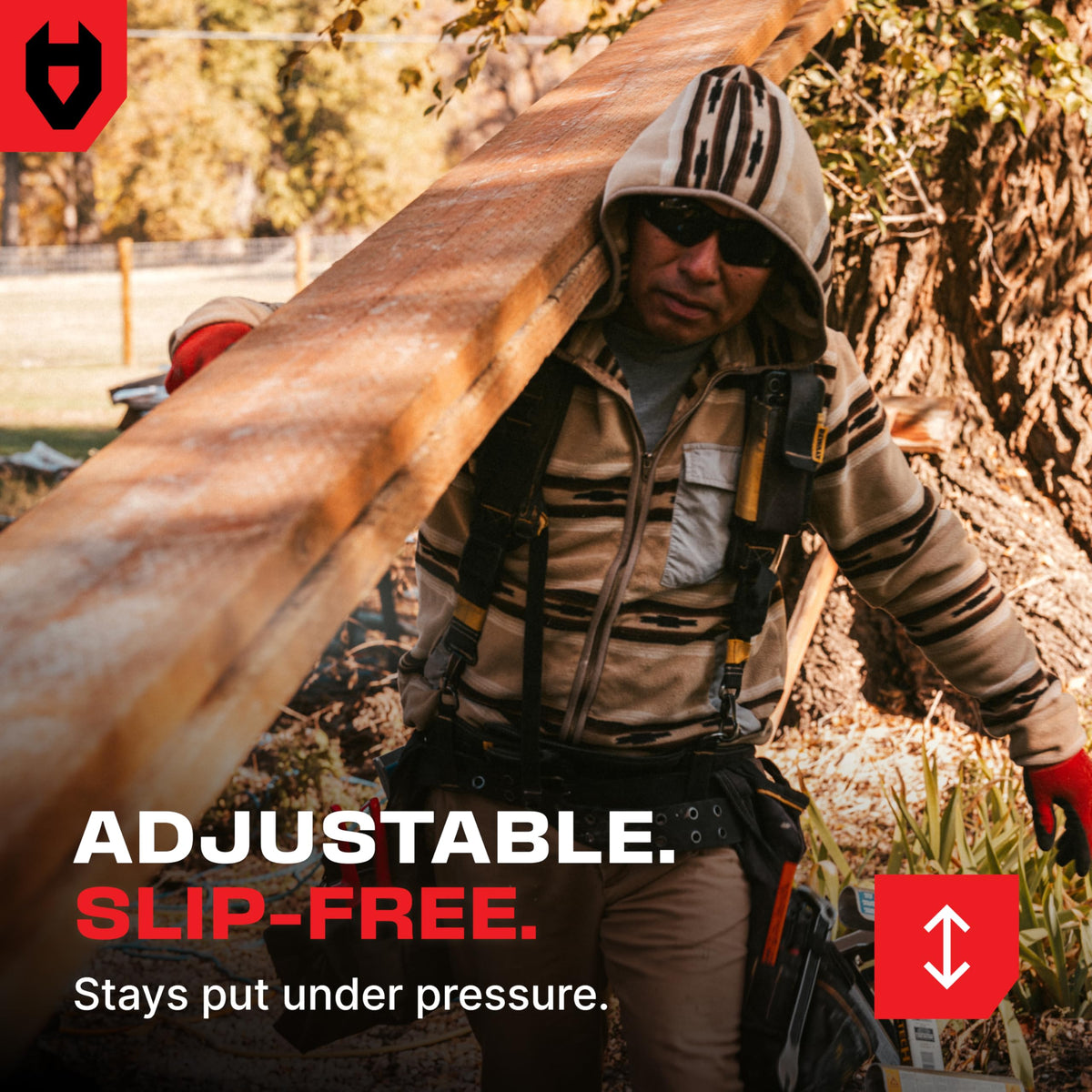 NoCry sunglasses on a worksite reduce glare for clearer vision