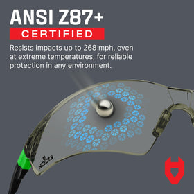 NoCry anti-scratch coating preserves optics for long-term durability.