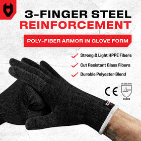 NoCry gloves size chart shows four fit options for men and women.