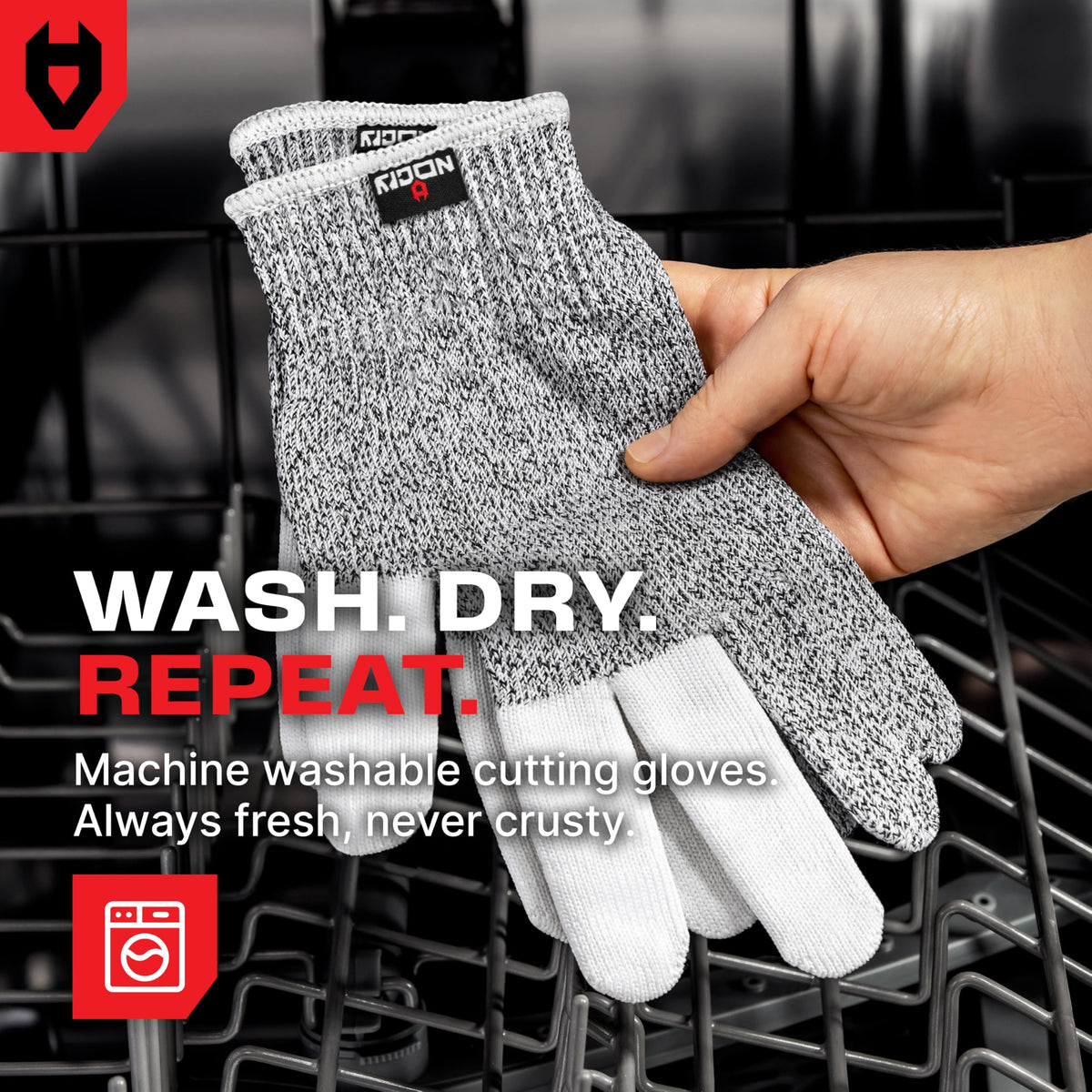 Washes easily; cool cycle, mild detergent, drip dry.