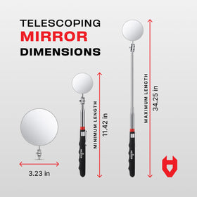 NoCry retracted compact design fits tool kits for quick checks.