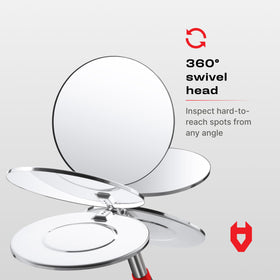 NoCry stainless steel body extends to 30 inches for extended reach.