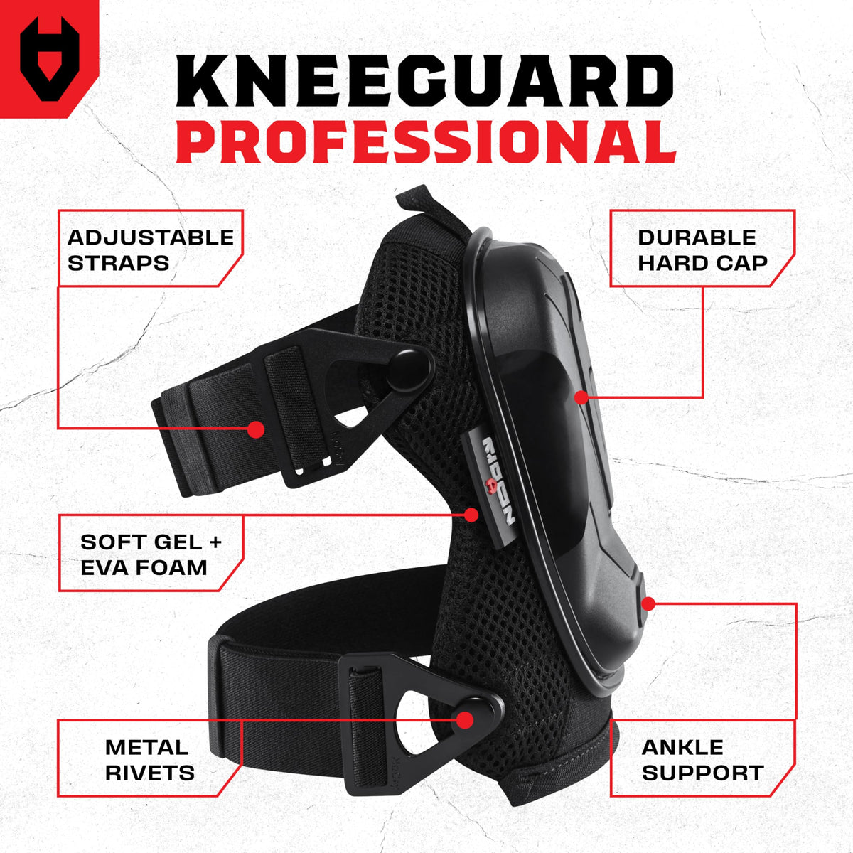 NoCry knee pads highlighting ankle support for men and women