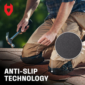 NoCry knee pads feature buckle teeth to stay in place while gardening.