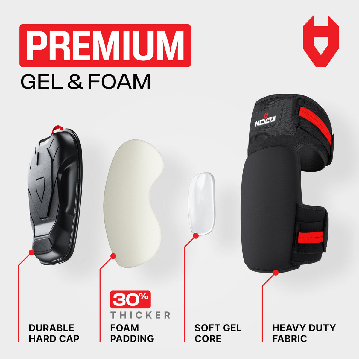 NoCry knee pads gel padding delivers cushioned comfort for all-day kneeling