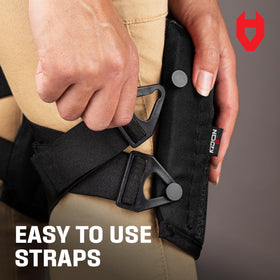 NoCry heavy-duty materials include 600D fabric and anti-slip leather for lasting use.