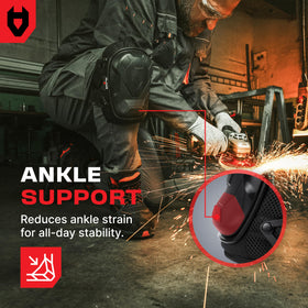 NoCry knee pads featuring reinforced rivets for tough environments