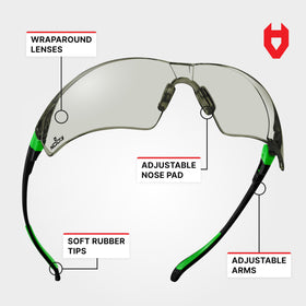 NoCry safety eyewear backed by a lifetime warranty for dependable long-term use.