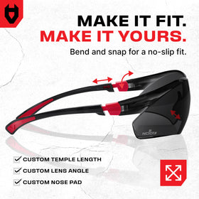 NoCry safety glasses are lightweight yet durable for daily work tasks.