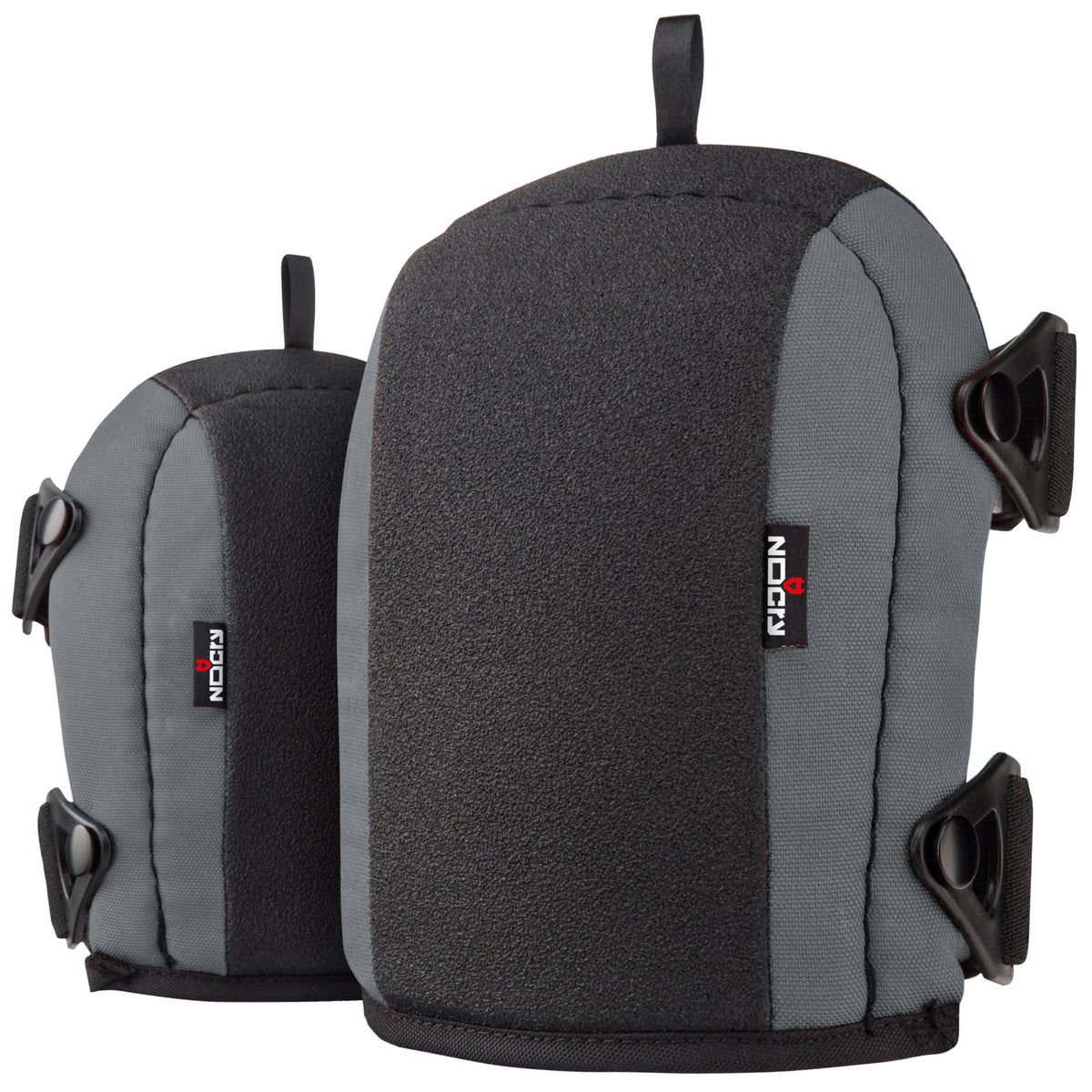 NoCry non-slip knee pads outer view shows secure grip on vinyl and tile surfaces.