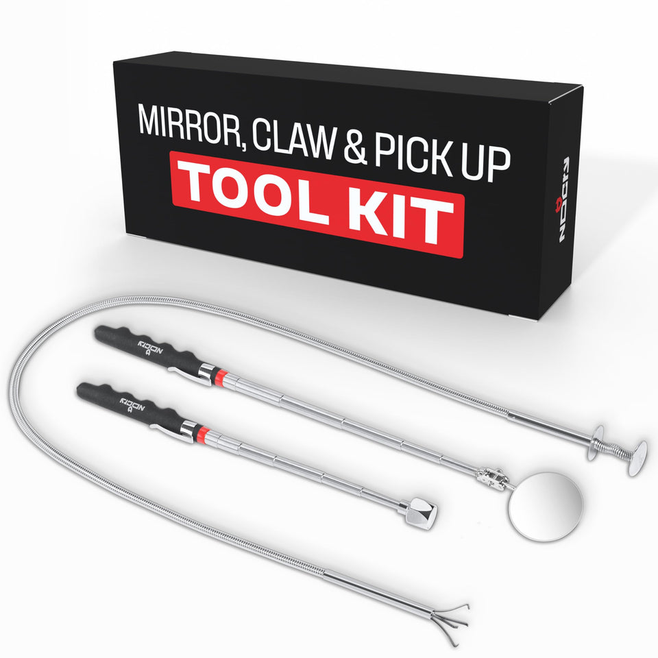 NoCry premium telescoping magnetic pickup tool grabber reaches hard-to-reach items