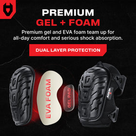 NoCry knee pads' breathable mesh keeps you cool on site.