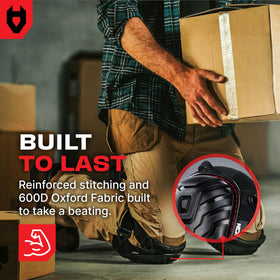 NoCry knee pads include a hang loop for easy storage after use.