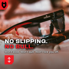 NoCry slip-resistant temples in use during a busy task
