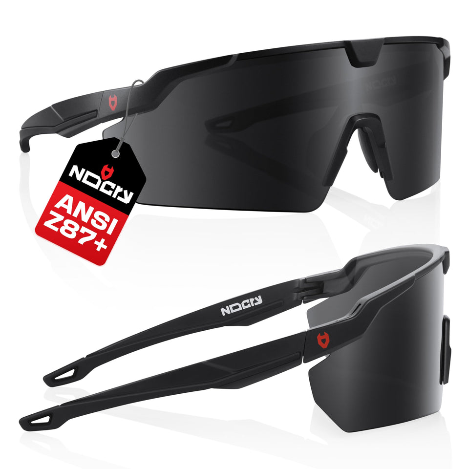 NoCry tinted safety glasses front view offer ANSI Z87.1 protection for all-day wear.
