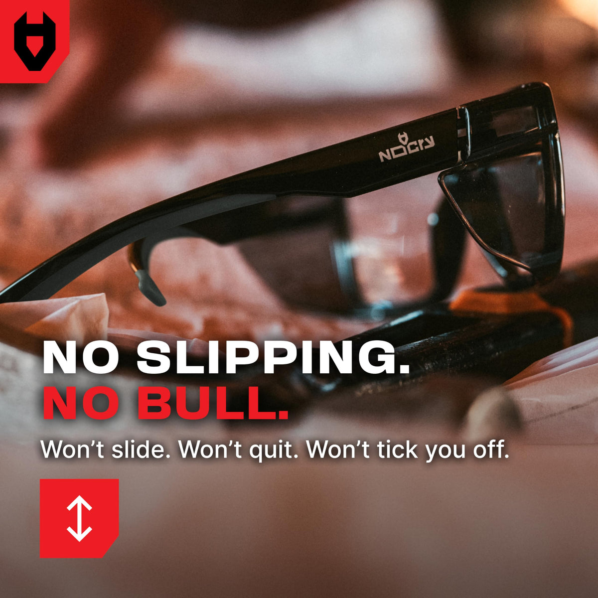 NoCry ultra-clear lenses deliver sharp vision in bright work environments.