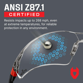 NoCry 100% UV protection blocks harmful rays for outdoor tasks.