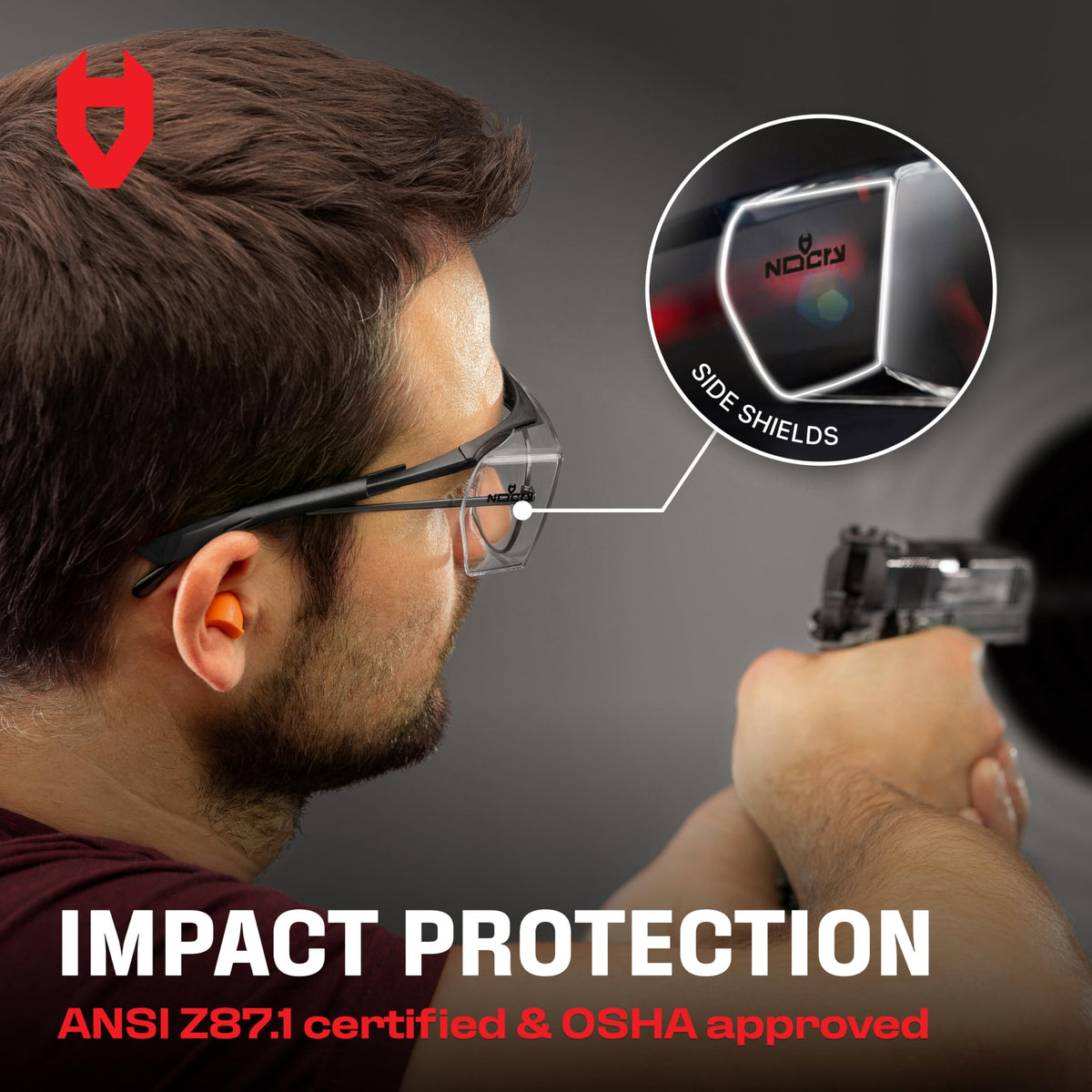 NoCry UV protection over-glasses safeguard eyes from sun exposure outdoors.