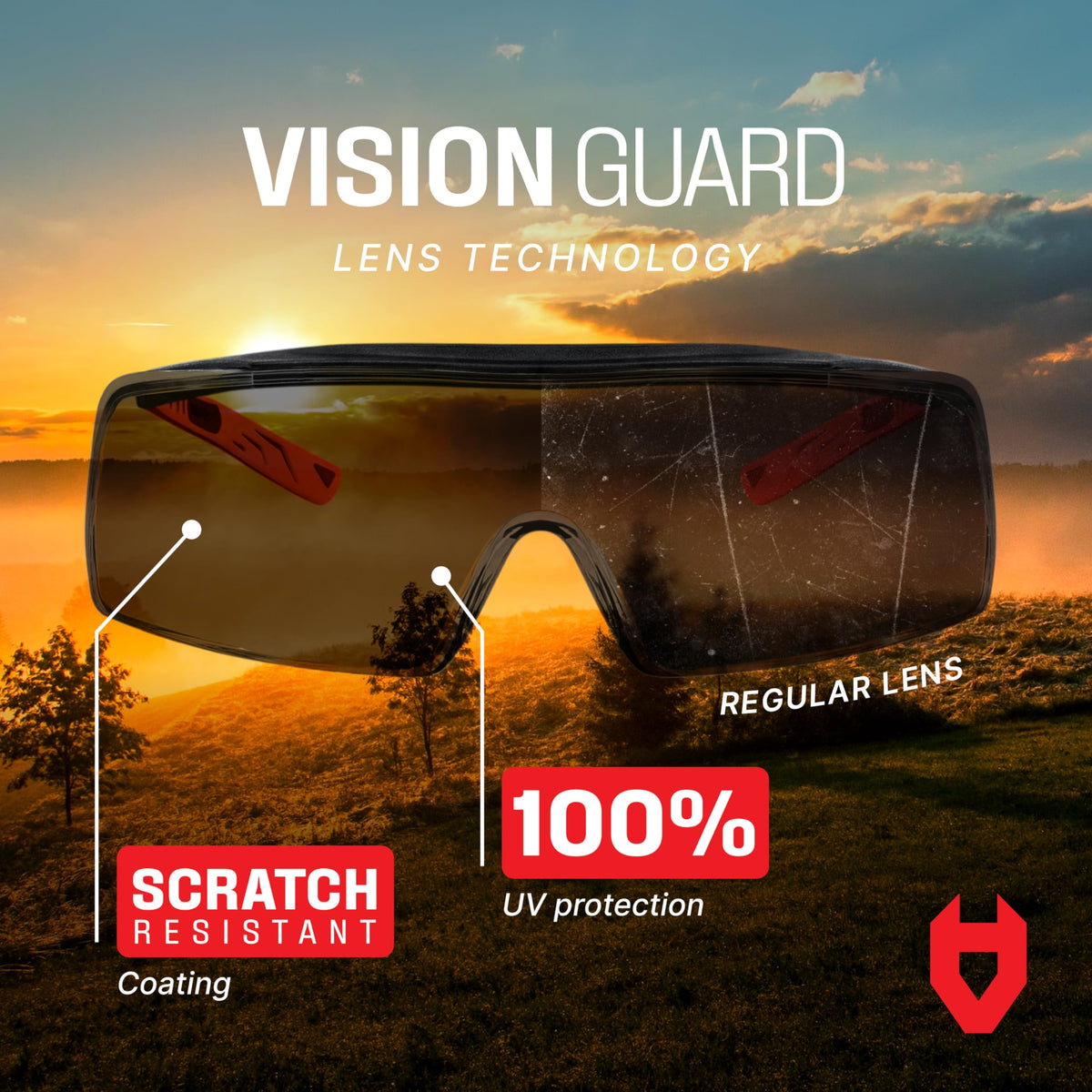 NoCry wraparound lenses minimizing distortion for precise work
