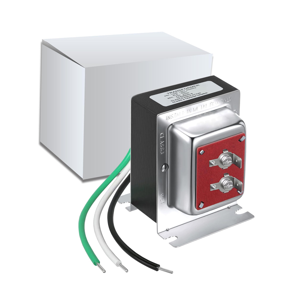 Nodehawk 24V 40VA doorbell transformer installation for reliable power setup.