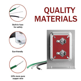 Low-voltage transformer suitable for single or multiple doorbells and chimes.