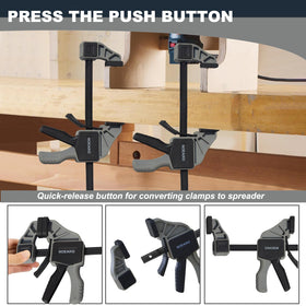 NOEAIKE bar clamps offer a 12 inch opening for larger panels