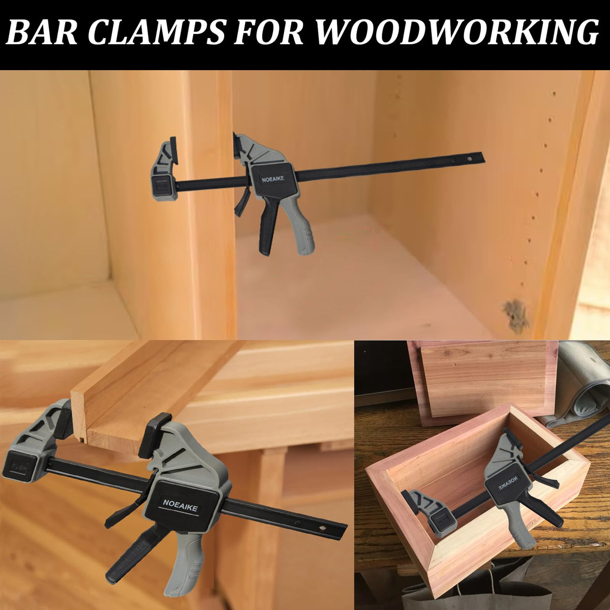 NOEAIKE bar clamps built with a durable nylon body resisting bending