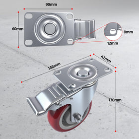 NOEAIKE locking casters secure equipment during use