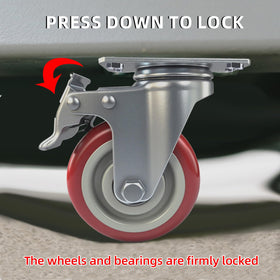 NOEAIKE heavy-duty caster set suited for office furniture and workbenches