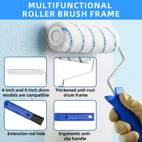 NOEAIKE rust-resistant roller frame and solvent-resistant bristles last longer.