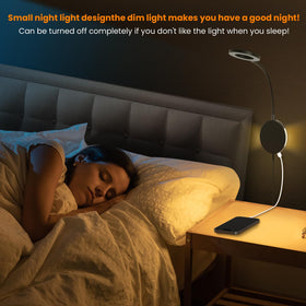 NoeiiT wall-mounted reading light dimming focus offers five levels for quieter nights.