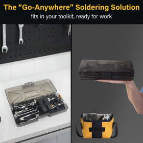 NOEVSBIG adjustable arms lock firmly for steady work during delicate PCB assembly