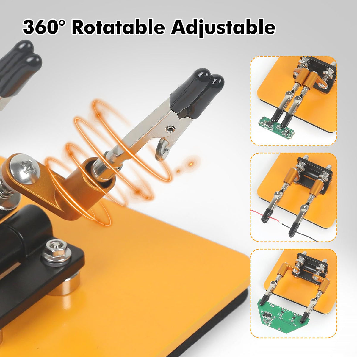 NOEVSBIG arm 2 enables 360 degree rotation for accurate alignment.