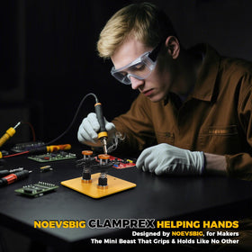 NOEVSBIG portable soldering helper fits compact workspaces