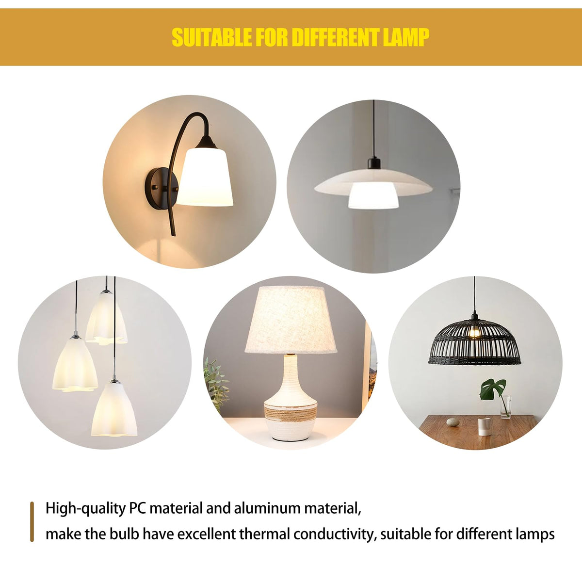 Noger 6-pack emergency bulbs providing backup battery lighting
