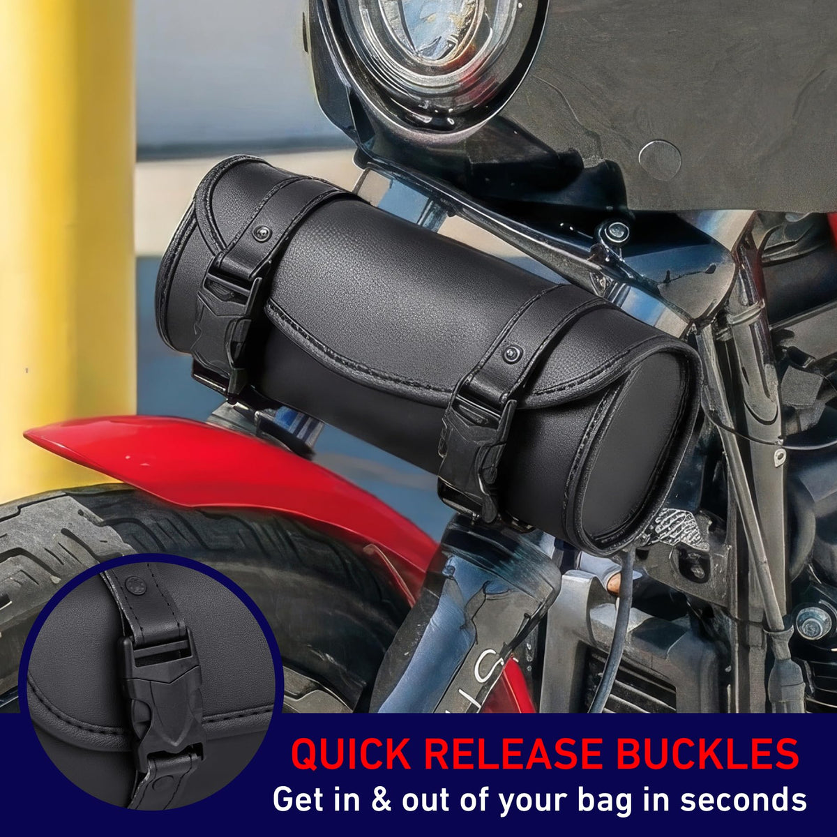 Nomad USA universal tool bag showing broad bike compatibility