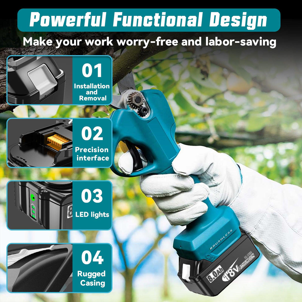 Rugged construction designed for daily use on job sites.