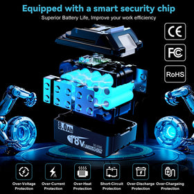 Easy swap-in for Makita devices with quick replacement.