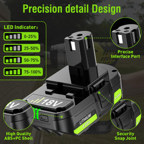 Nonbliep battery in use with cordless tools demonstrates longer runtime