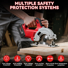 Nonbliep Milwaukee 18V battery connected to tool demonstrates reliable power delivery.