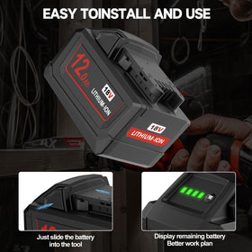 Nonbliep Milwaukee M18 battery charging compatibility note for Milwaukee tools.