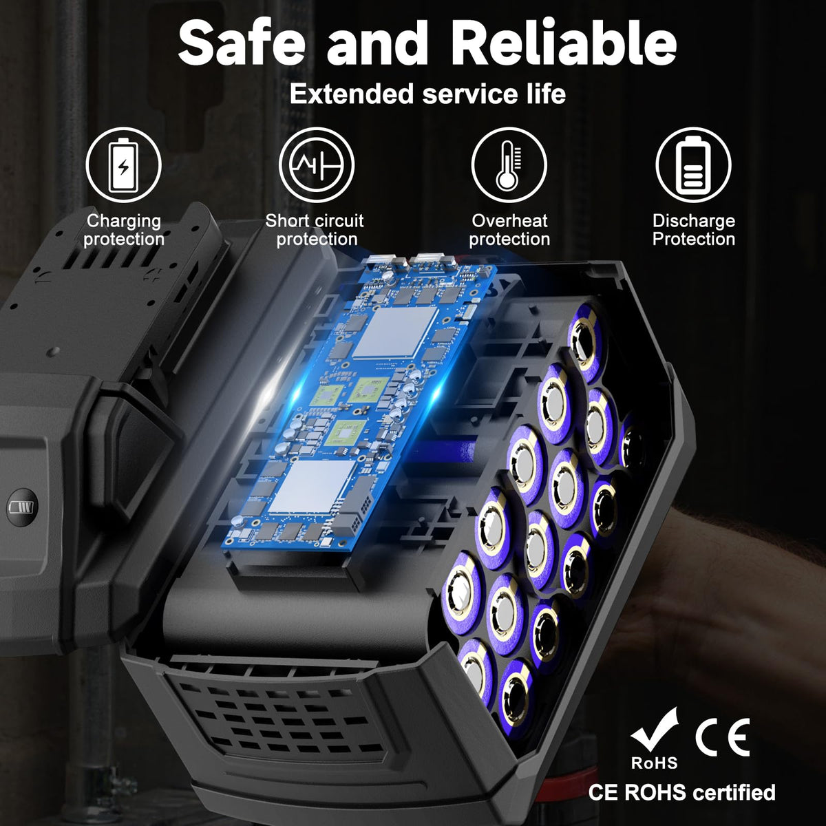 Nonbliep Milwaukee M18 battery label emphasizes broad compatibility.