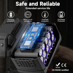 Nonbliep Milwaukee M18 battery label emphasizes broad compatibility.