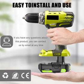 Nonbliep packaging shows two batteries and safety information for easy replacement